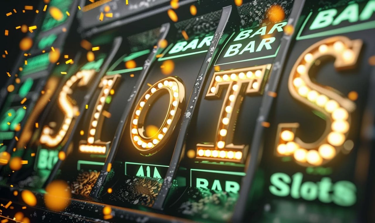 Video slot 5 cuộn hiện đại với hiệu ứng hình ảnh sinh động trên nền đen vàng
